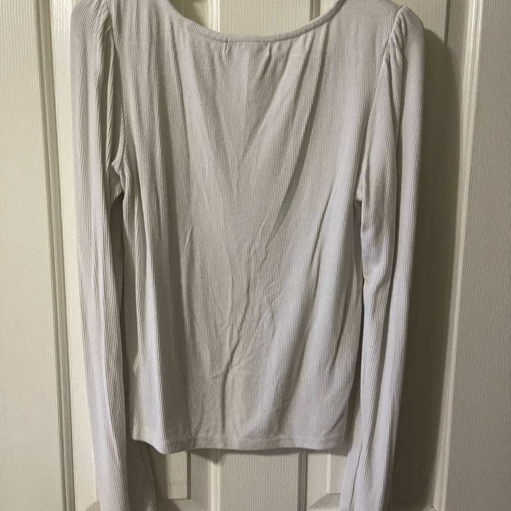 Elegant White Long Sleeve Top